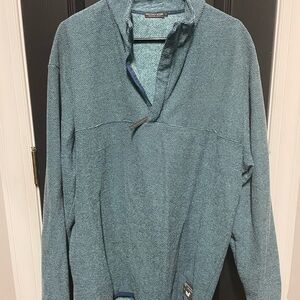 Southern Marsh Men's Teal Zip-Up Sweater